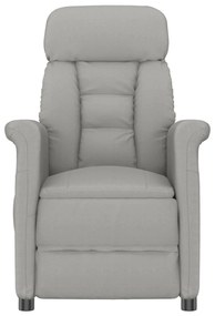 Cadeira de Massagem vidaXL Cinza Claro em Tecido Microfibra