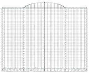 Cestos gabião arqueados 2pcs 300x30x220/240cm ferro galvanizado