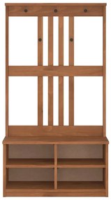 Árvore de Hall SANDENS 87x40x159,5 cm Madeira Maciça de Pinho