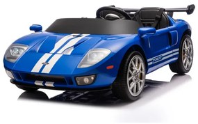 Carro elétrico para Crianças 24V 4x4 Ford GT Rodas Espuma EVA, assento couro ecológico Azul