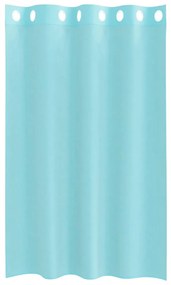 Cortinas de voile com ilhós 2 pcs turquesa