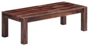 vidaXL Mesa de centro 110x50x35 cm madeira maciça cinzento