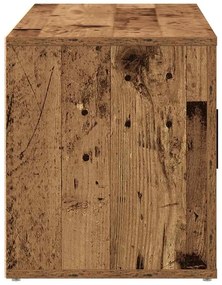 Armário para TV vidaXL Madeira Velha 100x35x40 cm Madeira Engenharia