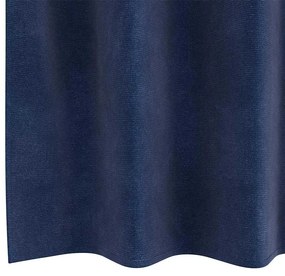 Cortinas Blackout vidaXL com Ilhós 2 pcs Veludo Azul Escuro