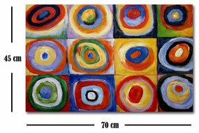 Tela Decorativa FAMOUSART-075 – Multicolor – 45 x 70 cm