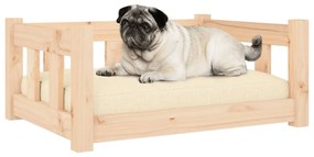 Cama para cães 65,5x50,5x28 cm madeira de pinho maciça