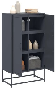 Aparador alto 68,5x38,5x123,5 cm aço antracite