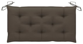 Banco baloiço 2 lug. bambu c/ folhas palmeira e almofadão 202cm