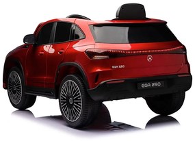 Carro elétrico bateria 12V para Crianças Mercedes-Benz EQA 250, módulo de música, banco em pele, pneus de borracha EVA Vermelho