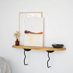 Prateleira de Parede Edera – Preto Carvalho – 99 cm x 22 cm