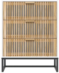 Aparador 60x30x75 cm derivados de madeira branco