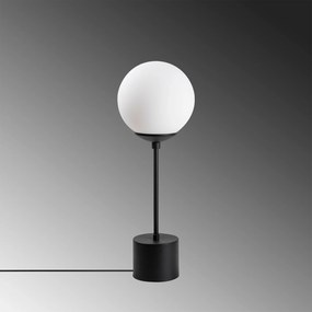 Candeeiro de Mesa Globo – Preto e Creme – 20 x 20 x 57 cm