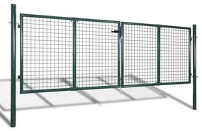 Portão de rede para jardim 289x75 cm / 306x125 cm