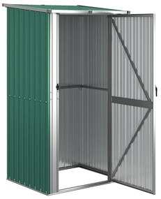 Abrigo de jardim 118,5x97x209,5 cm aço galvanizado verde