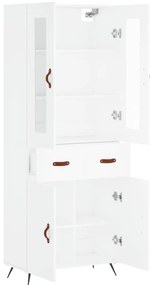 Armário alto 69,5x34x180 cm derivados de madeira branco