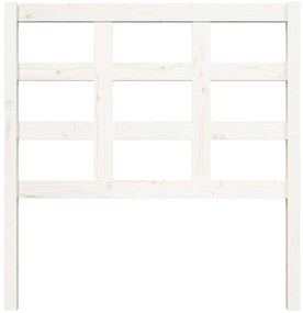 Cabeceira de cama 95,5x4x100 cm madeira de pinho maciça branco