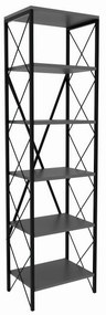 Estante Suadiye – Antracite – 50x180x30 cm