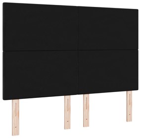 Cabeceira vidaXL Tufted Botões Preta 160 cm Veludo