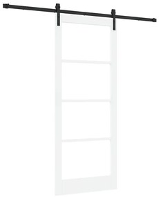Porta Deslizante com Conjunto de Ferragens 'ORKDAL'Branca 86x211 cm