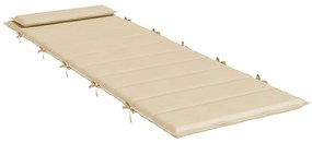 Almofadão p/ espreguiçadeira 180x60x4 cm tecido oxford bege