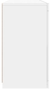 Aparador com luzes LED 142,5x37x67 cm branco