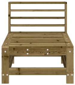 Sofás de centro para jardim 2 pcs madeira de pinho impregnada
