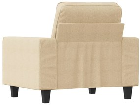 Poltrona 60 cm tecido cor creme