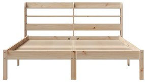 Cama sem colchão 120x190 cm madeira de pinho maciça