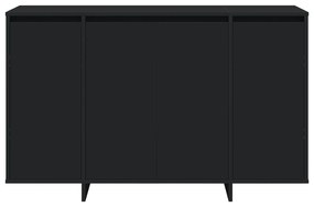 Aparador Preto Preto Madeira engenheirada 120 x 41 x 75 cm