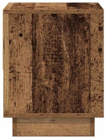Criado-mudo vidaXL 2 pcs Madeira Velha 45x34x45 cm Madeira de engenhar