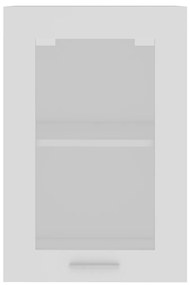 Armário de parede c/ vidro 40x31x60 cm contraplacado branco