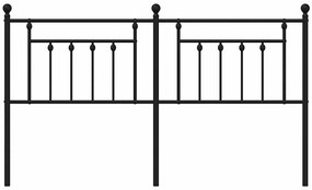 Cabeceira de cama 180 cm metal preto