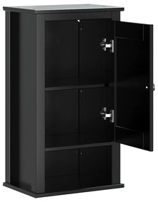 Móvel de parede p/ WC BERG 40x27x71,5 cm pinho maciço preto