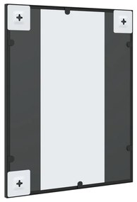 Espelho de parede retangular 40x50 cm ferro preto