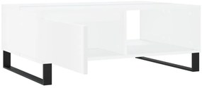 Mesa de centro 90x60x35 cm derivados de madeira branco