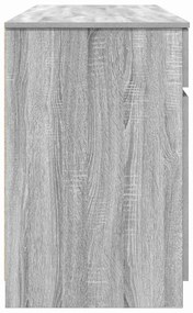 Mesa vidaXL Cinzenta Sonoma 140x49x76 cm Madeira engenheirada