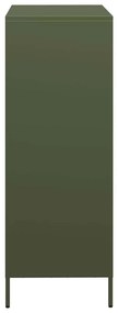 Móvel alto 68x39x103,5 cm aço verde azeitona