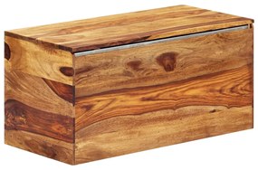 Arca de arrumação 80x40x40 cm madeira de sheesham maciça