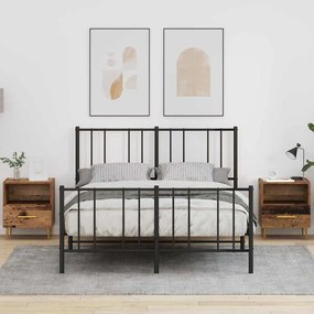 vidaXL Mesa-de-cabeceira 2 pcs Madeira antiga 40 x 35 x 47,5 cm