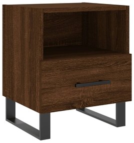 Mesa de cabeceira 2 pcs derivados de madeira carvalho castanho