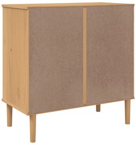 Armário de gavetas SENJA 80x40x80 cm pinho maciço castanho