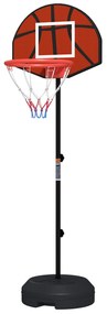 Cesto de Basquetebol 2 em 1 com Altura Ajustável 129-179 cm Aro de Basquetebol com Alvo Magnético e Dardos Ø38x129-179 cm Preto