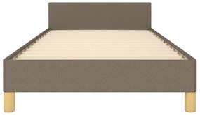 Estrutura cama sem colchão 90x200 cm tecido cinza-acastanhado