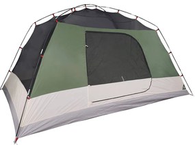 Tenda familiar c/ avançado para 6 pessoas impermeável verde