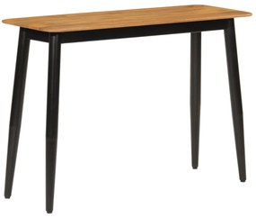 vidaXL Mesa consola 110x40x76 cm madeira de mangueira maciça e ferro