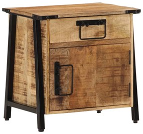 Mesa de cabeceira 40x30x42 cm madeira de mangueira maciça