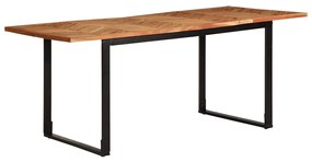 Mesa de jantar 180x90x75 cm madeira de acácia maciça