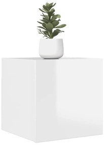 Móvel de TV de parede 2 pcs 30,5x30x30 cm branco brilhante