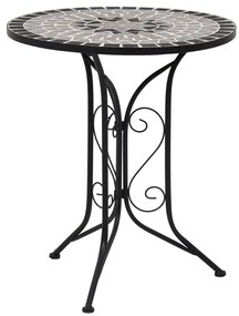 3 pcs conjunto bistro em mosaico azulejos de cerâmica cinzento