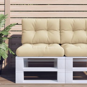 vidaXL Almofadão paletes 60x40x12 cm tecido bege